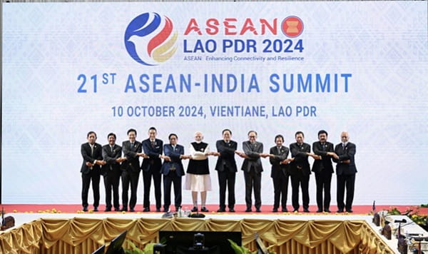 The 21st ASEAN-India Summit in Lao PDR, October 2024.  | ASEAN