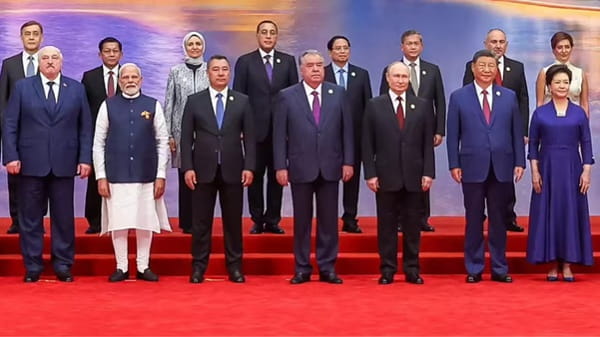 	Indian Prime Minister Narendra Modi with other SCO leaders at Tianjin SCO Summit on August 31, 2025. | Times of India.&nbsp;</p>