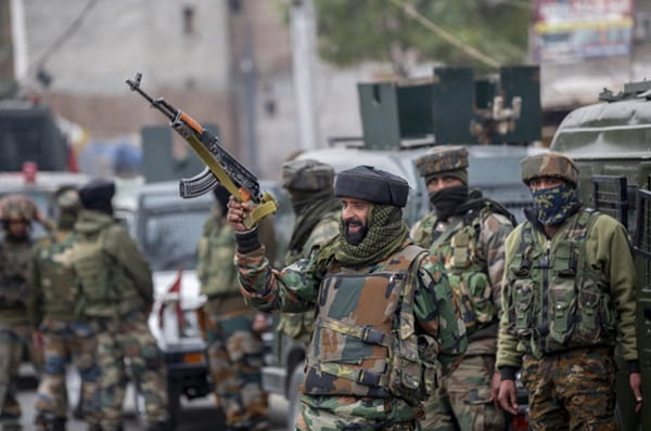 Indian security forces in Kashmir, November 2020