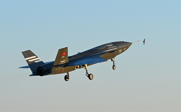  Turkish firm Baykar&rsquo;s Kizilelma on its maiden flight, September 2024. | Baykar Tech.