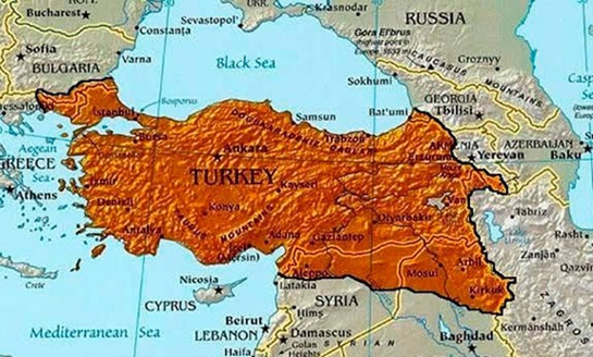 A map of modern Turkey