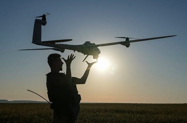 A drone operating launching his UAV in the Russia-Ukraine theatre. | Center for European Policy Analysis.