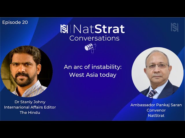 'An arc of instability: West Asia today' | NatStrat Conversations (Episode 20) | Mar 22, 2024