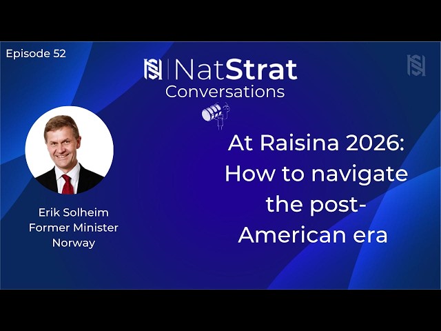  At Raisina 2026: How to navigate the post-American era | Erik Solheim